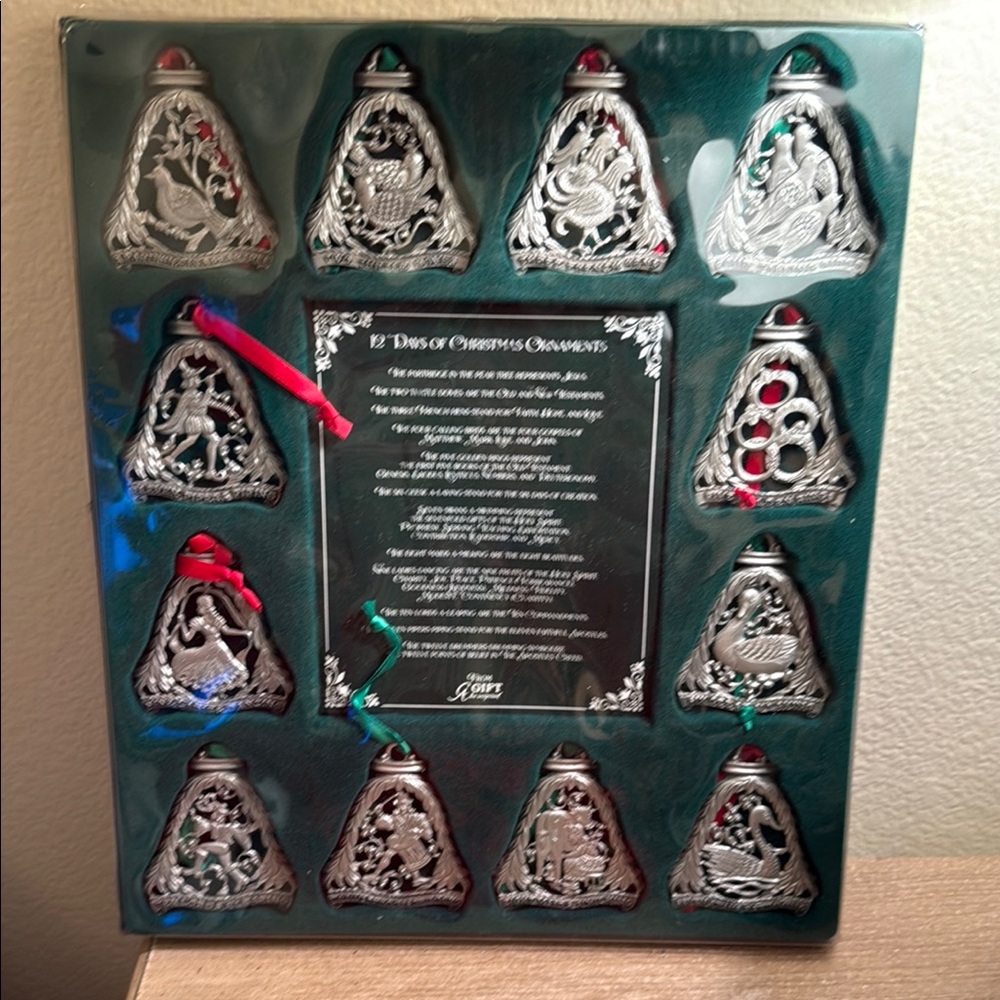 12 Days Of Christmas Ornaments Set
